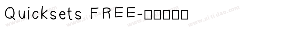 Quicksets FREE字体转换